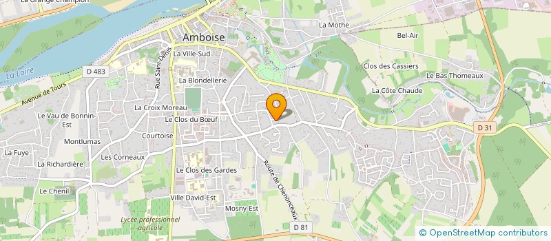 localisation de l'entreprise MONSIEUR ERIC SAVIGNARD  AMBOISE