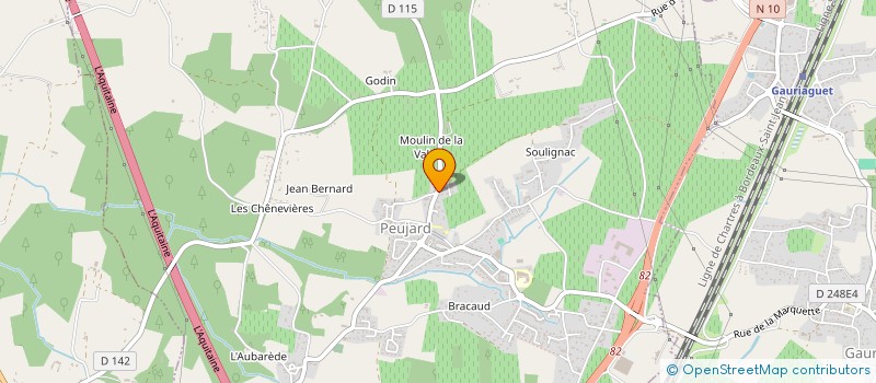 localisation de l'entreprise MONSIEUR ERIC SEGUY  PEUJARD