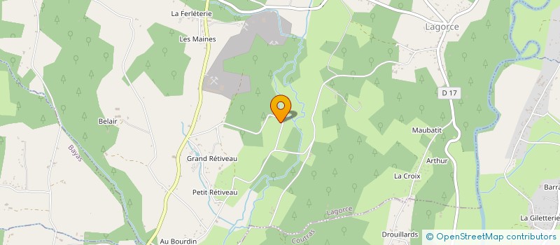 localisation de l'entreprise MONSIEUR ERIC SEMENTILLI  LAGORCE