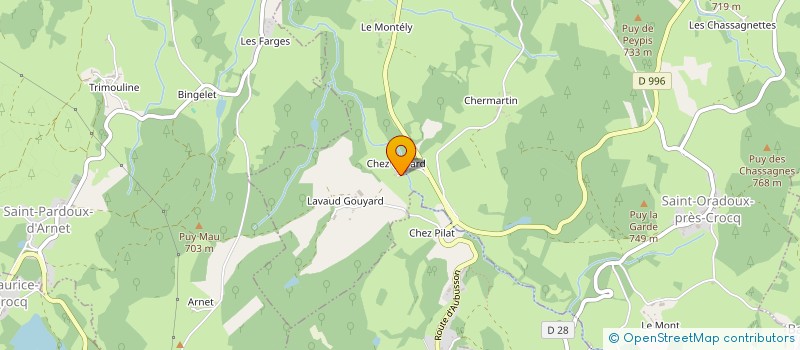 localisation de l'entreprise MONSIEUR ERIC SERTILLANGE  LA VILLENEUVE