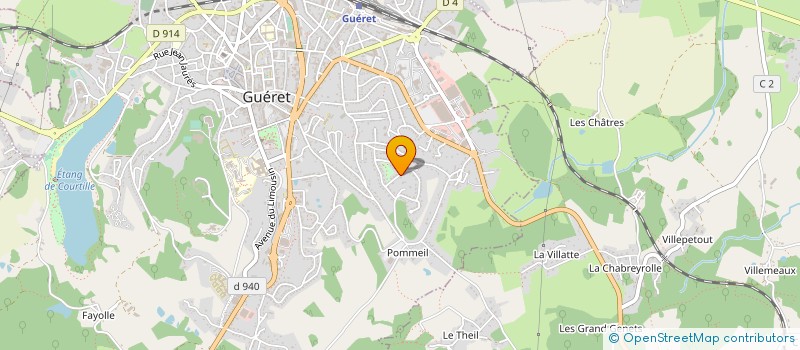 localisation de l'entreprise MONSIEUR ERIC SEVIN à GUERET
