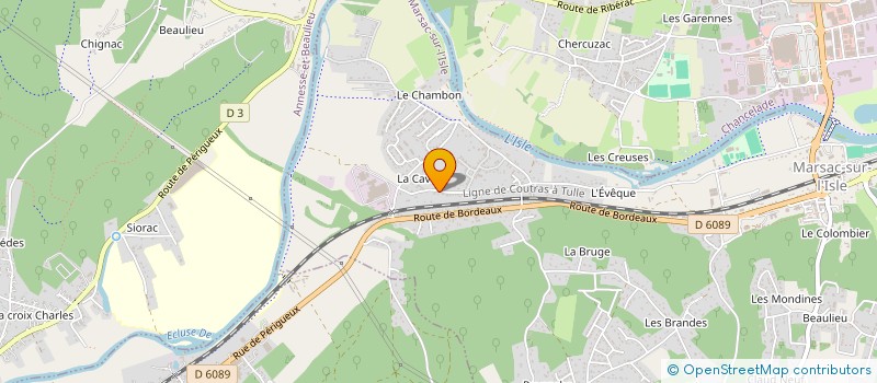localisation de l'entreprise MONSIEUR ERIC SEYNAVE à MARSAC-SUR-L'ISLE