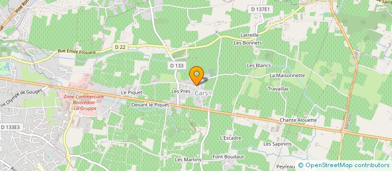 localisation de l'entreprise MONSIEUR ERIC SICAUD  MAZION