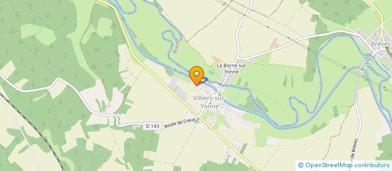 localisation de l'entreprise MONSIEUR ERIC SIMETH à VILLIERS-SUR-YONNE
