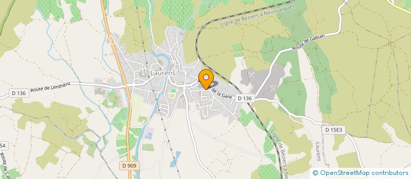 localisation de l'entreprise MONSIEUR ERIC SIMON  LAURENS