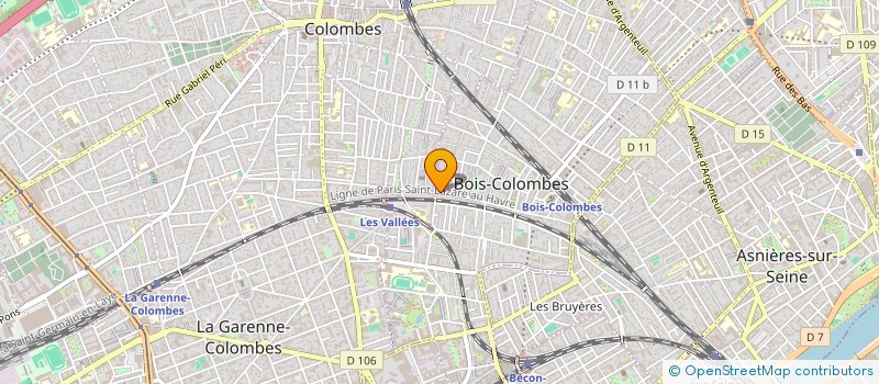 localisation de l'entreprise MONSIEUR ERIC SIMONET à BOIS-COLOMBES