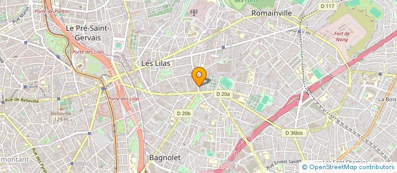 localisation de l'entreprise MONSIEUR ERIC SITBON à BAGNOLET