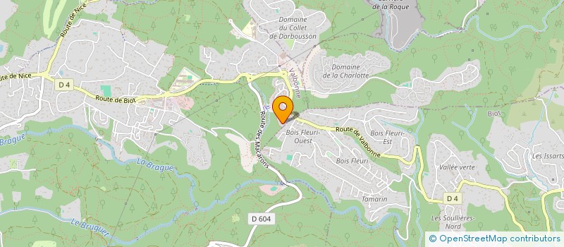 localisation de l'entreprise MONSIEUR ERIC SMITH à VALBONNE