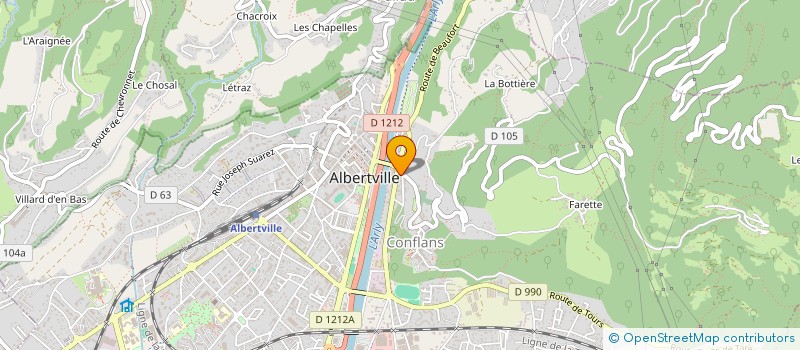 localisation de l'entreprise MONSIEUR ERIC SOMBRUN à ALBERTVILLE