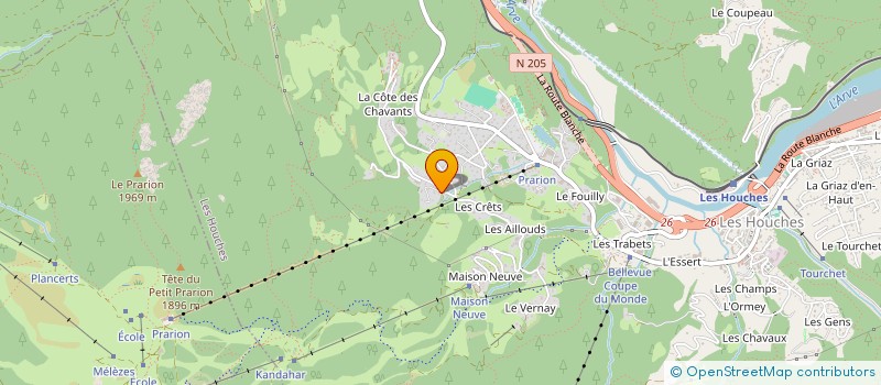 localisation de l'entreprise MONSIEUR ERIC SOUBEIRAN à LES HOUCHES