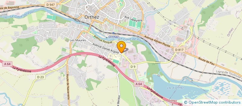 localisation de l'entreprise MONSIEUR ERIC SOUBELET  ORTHEZ