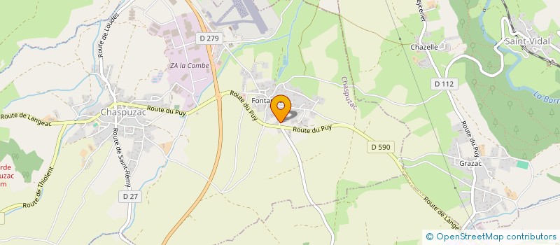 localisation de l'entreprise MONSIEUR ERIC SOUCHE  CHASPUZAC