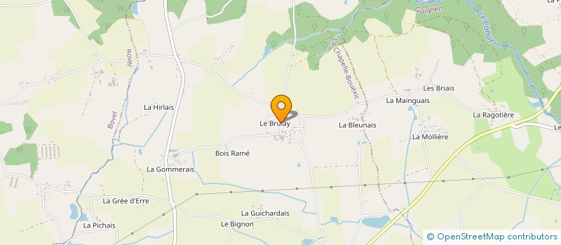 localisation de l'entreprise MONSIEUR ERIC SOULAINE  LA CHAPELLE-BOUEXIC