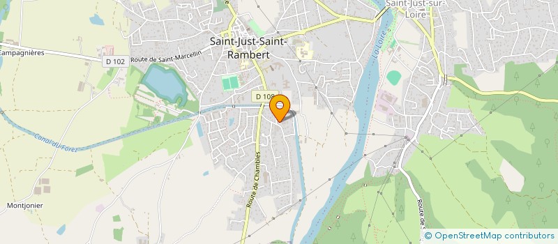 localisation de l'entreprise MONSIEUR ERIC SOULAS  SAINT-JUST-SAINT-RAMBERT