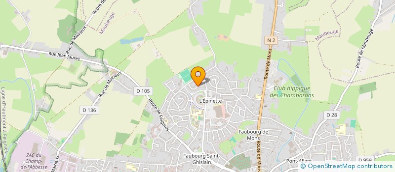 localisation de l'entreprise MONSIEUR ERIC SOULIE  MAUBEUGE