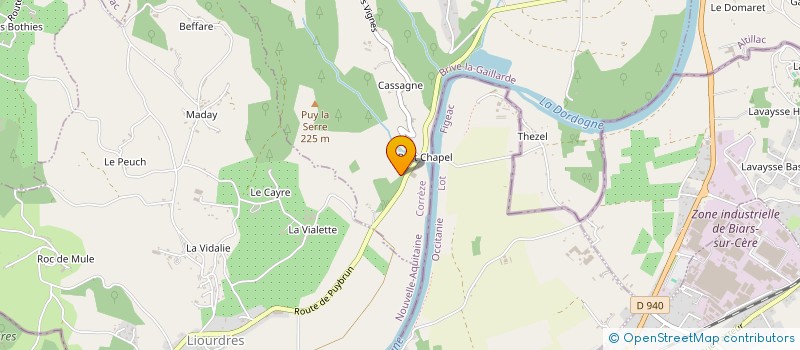 localisation de l'entreprise MONSIEUR ERIC SOURSAC  ASTAILLAC