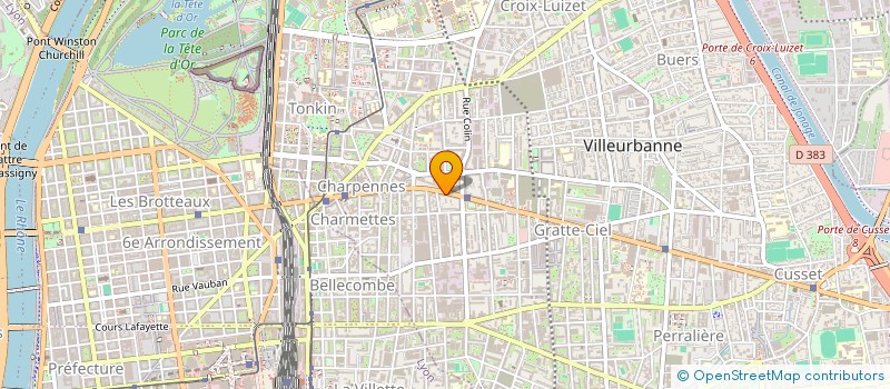 localisation de l'entreprise MONSIEUR ERIC SOUSSAN  VILLEURBANNE