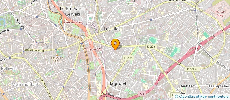 localisation de l'entreprise MONSIEUR ERIC SPEX à BAGNOLET