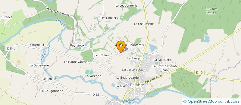 localisation de l'entreprise MONSIEUR ERIC STEVENOT à SAINT-HILAIRE-SUR-BENAIZE