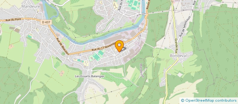 localisation de l'entreprise MONSIEUR ERIC SUAGHER  MANDEURE