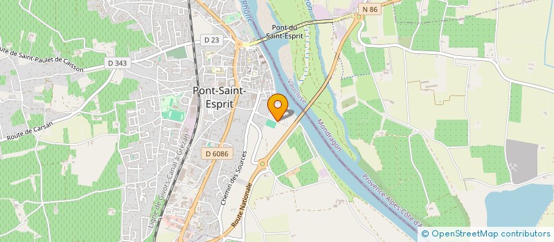 localisation de l'entreprise MONSIEUR ERIC SUAU  PONT-SAINT-ESPRIT