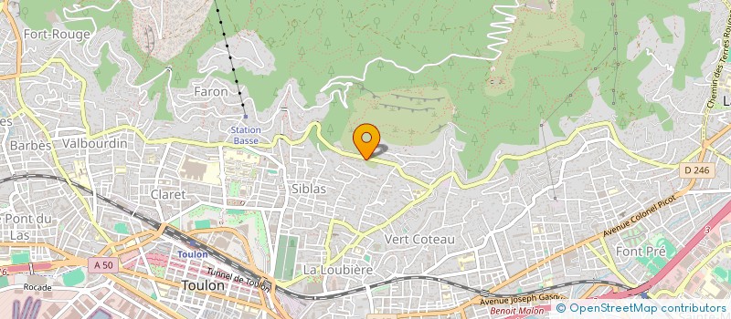 localisation de l'entreprise MONSIEUR ERIC TADDEI  TOULON