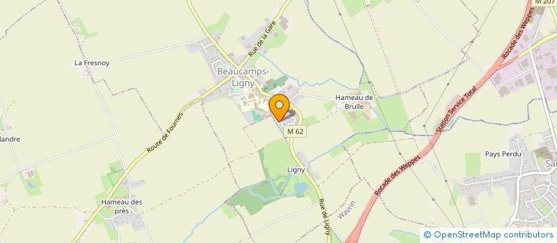 localisation de l'entreprise MONSIEUR ERIC TALPE  BEAUCAMPS-LIGNY