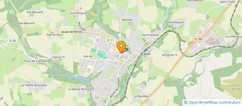 localisation de l'entreprise MONSIEUR ERIC TANDE  CALLAC