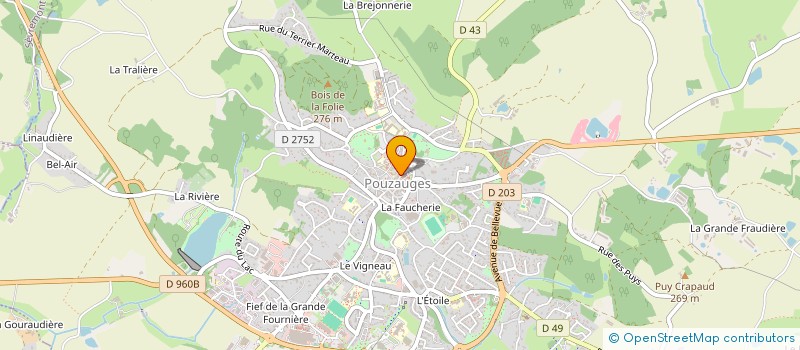 localisation de l'entreprise MONSIEUR ERIC TARDY  POUZAUGES