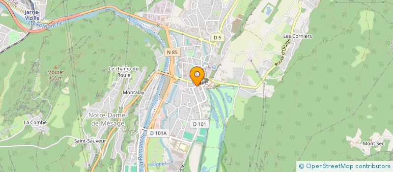 localisation de l'entreprise MONSIEUR ERIC TARELLI  VIZILLE