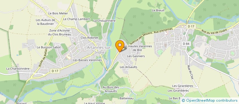 localisation de l'entreprise MONSIEUR ERIC TARIEL à ARTANNES-SUR-INDRE