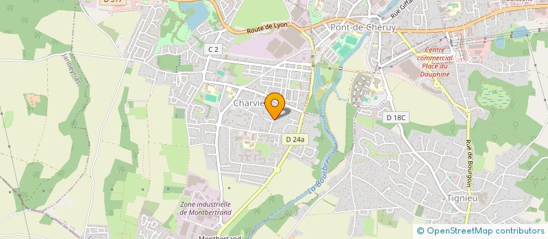 localisation de l'entreprise MONSIEUR ERIC TASPINAR  CHARVIEU-CHAVAGNEUX