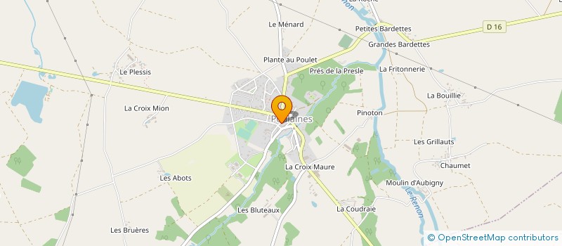 localisation de l'entreprise MONSIEUR ERIC TAUDE à POULAINES