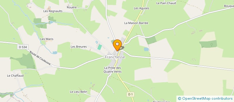 localisation de l'entreprise MONSIEUR ERIC TAVARD  SAINT LEOPARDIN D'AUGY