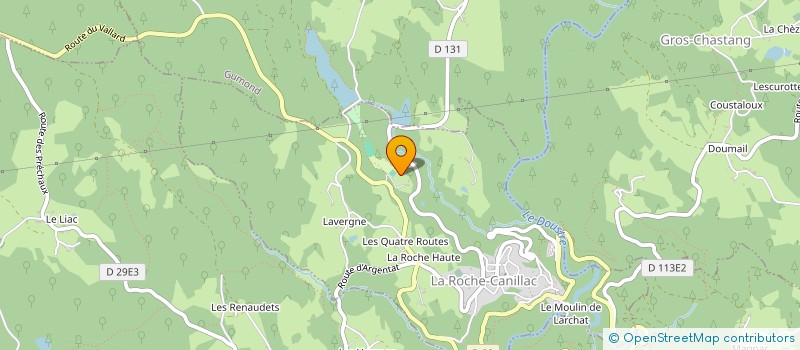 localisation de l'entreprise MONSIEUR ERIC TE WECHEL  LA ROCHE CANILLAC