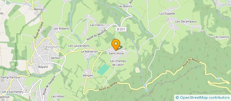 localisation de l'entreprise MONSIEUR ERIC TERCIER  TREVIGNIN