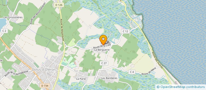 localisation de l'entreprise MONSIEUR ERIC TEXIER  DOLUS D'OLERON