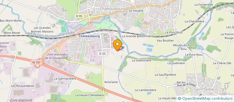 localisation de l'entreprise MONSIEUR ERIC THERET à CHATEAUBOURG