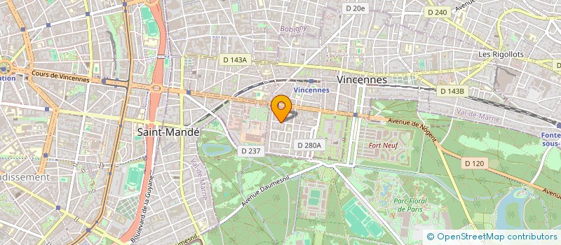 localisation de l'entreprise MONSIEUR ERIC THEROND à VINCENNES