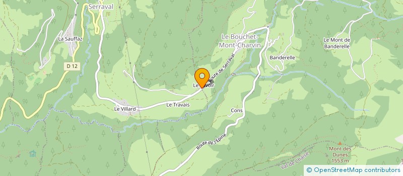 localisation de l'entreprise MONSIEUR ERIC THIAFFEY-RENCOREL  SERRAVAL