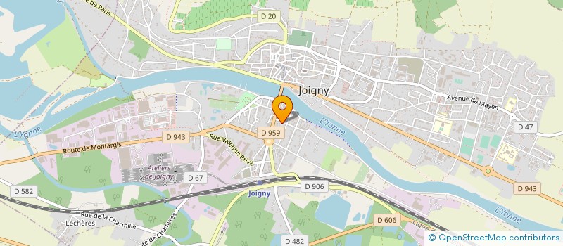 localisation de l'entreprise MONSIEUR ERIC THIAN  JOIGNY