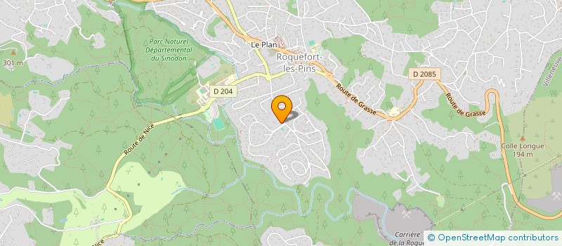 localisation de l'entreprise MONSIEUR ERIC THIBAULT  ROQUEFORT-LES-PINS