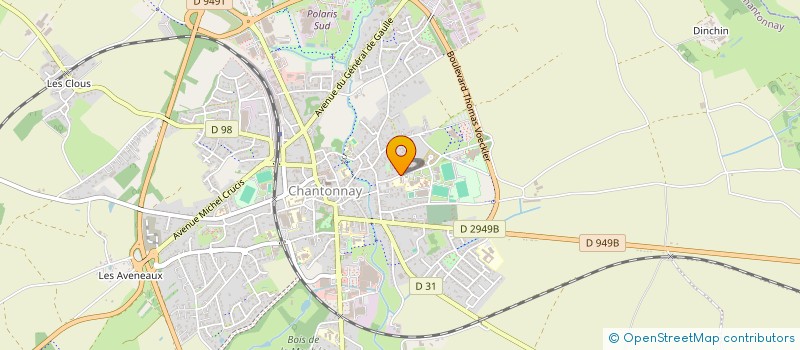 localisation de l'entreprise MONSIEUR ERIC THIEBAUT  CHANTONNAY