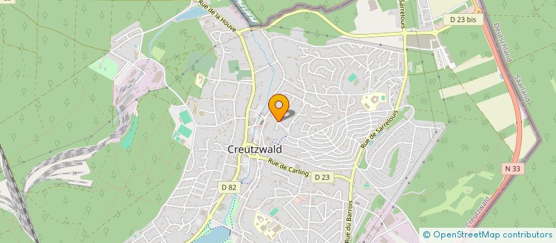 localisation de l'entreprise MONSIEUR ERIC THIEL  CREUTZWALD