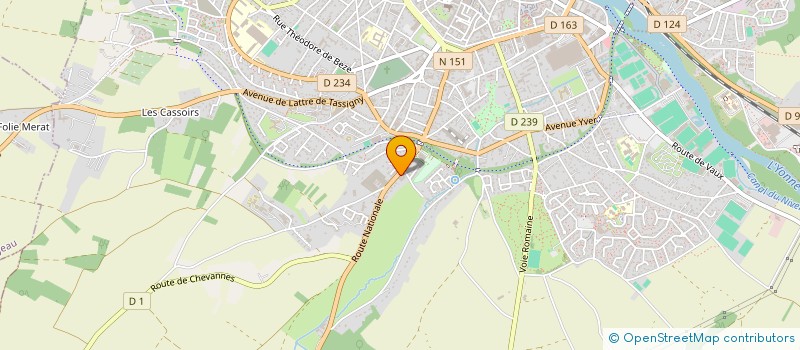 localisation de l'entreprise MONSIEUR ERIC THIERRY à AUXERRE