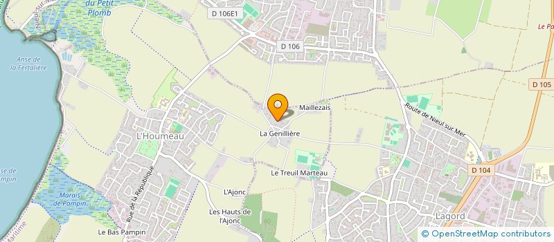 localisation de l'entreprise MONSIEUR ERIC THIERRY  L'HOUMEAU