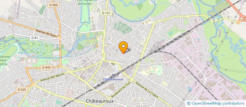 localisation de l'entreprise MONSIEUR ERIC THILLET à CHATEAUROUX