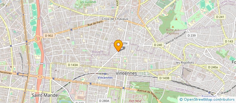 localisation de l'entreprise MONSIEUR ERIC THIRION à VINCENNES