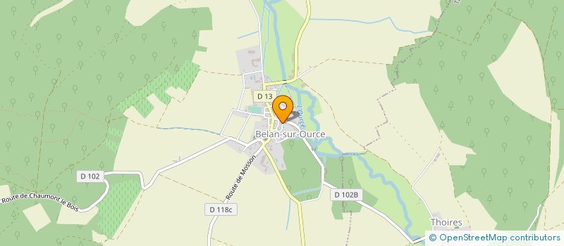 localisation de l'entreprise MONSIEUR ERIC THOMAS  BELAN-SUR-OURCE