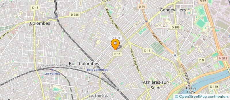localisation de l'entreprise MONSIEUR ERIC THOMAS à BOIS-COLOMBES